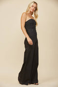 Load image into Gallery viewer, Wide Leg Denim Jumpsuit