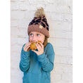 Load image into Gallery viewer, Kids Leopard Pom C.C Beanie
