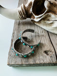 Load image into Gallery viewer, Boho Stone Hoop Earrings