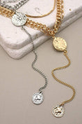 Load image into Gallery viewer, MULTI CHAIN LINK COIN NECKLACE-GOLD