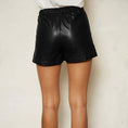 Load image into Gallery viewer, Faux Leather Shorts with Pockets