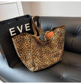 Load image into Gallery viewer, Leopard Shoulder Tote Bag-Large