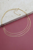 Load image into Gallery viewer, TRIPLE LAYER CHAIN NECKLACE