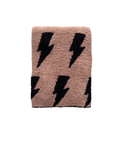 Load image into Gallery viewer, Lightning Bolt Fuzzy Blanket | Mocha