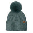 Load image into Gallery viewer, Cable Cuff C.C Pom Beanie