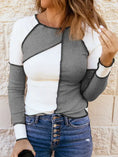 Load image into Gallery viewer, Color Block Ribbed Knit Top