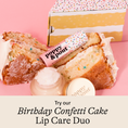 Load image into Gallery viewer, Lip Balm, Birthday Confetti Cake, Pink