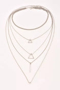 Load image into Gallery viewer, Silver Boho Multilayer Necklace