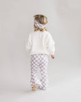 Load image into Gallery viewer, Checkered Flare Pants | Latte