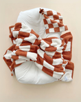 Load image into Gallery viewer, Checkered Plush Baby Kids Blanket | Copper