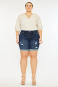 Load image into Gallery viewer, KanKan PLUS MID RISE BERMUDA CUFFED SHORTS