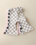 Load image into Gallery viewer, Checkered Flare Pants | Latte