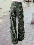 Load image into Gallery viewer, Camo Denim Cargo Wide Leg Pants