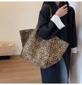 Load image into Gallery viewer, Leopard Shoulder Tote Bag-Large