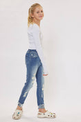 Load image into Gallery viewer, KIDS HIGH RISE ANKLE SKINNY JEAN