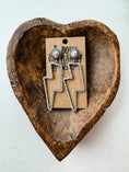 Load image into Gallery viewer, Rhinestone Thunderbolt Earrings