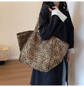 Load image into Gallery viewer, Leopard Shoulder Tote Bag-Large