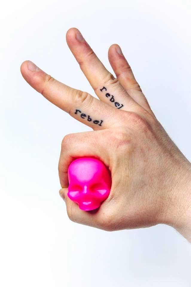 Pink Skull Lip Balm 100% Natural