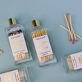 Load image into Gallery viewer, Remaining Fucks Matches - Glass Bottle Matchsticks - Blue