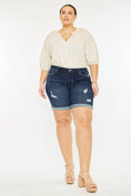 Load image into Gallery viewer, KanKan PLUS MID RISE BERMUDA CUFFED SHORTS