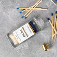 Load image into Gallery viewer, Remaining Fucks Matches - Glass Bottle Matchsticks - Blue
