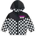 Load image into Gallery viewer, Checkered Windbreaker - Black/White Toddler