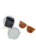 Load image into Gallery viewer, Collapsible Girlfriend Sunnies & Case in Champagne
