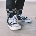Load image into Gallery viewer, Black/Gray Checkered Socks