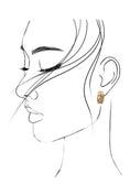Load image into Gallery viewer, Mini Checkered Huggie Earrings