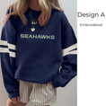 Load image into Gallery viewer, Varsity Striped Sweatshirt - Seahawks