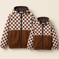 Load image into Gallery viewer, Checkered Windbreaker - Brown