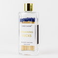 Load image into Gallery viewer, Remaining Fucks Matches - Glass Bottle Matchsticks - Blue
