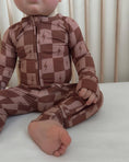 Load image into Gallery viewer, Neutral Checkered | Bamboo Two-Piece Pajamas