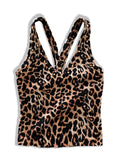 Load image into Gallery viewer, Studded Leopard V-Neck Brami
