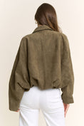 Load image into Gallery viewer, Olive Bomber Jacket