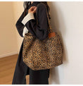 Load image into Gallery viewer, Leopard Shoulder Tote Bag-Large