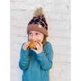 Load image into Gallery viewer, Kids Leopard Pom C.C Beanie
