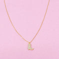 Load image into Gallery viewer, Glam Cow Girl Boot Necklace
