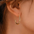 Load image into Gallery viewer, 18K STAINLESS STEEL HOOPS
