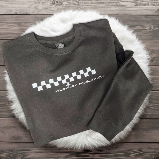 Ready to Race Checkered Crewneck - Adult