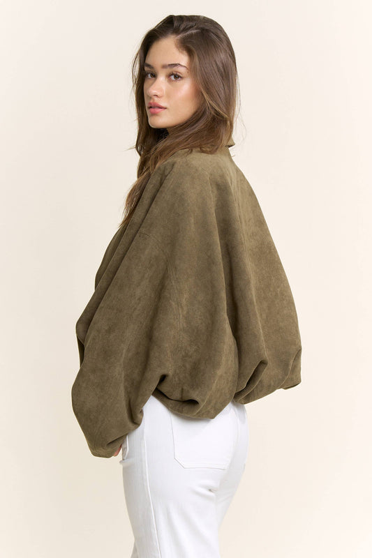 Olive Bomber Jacket