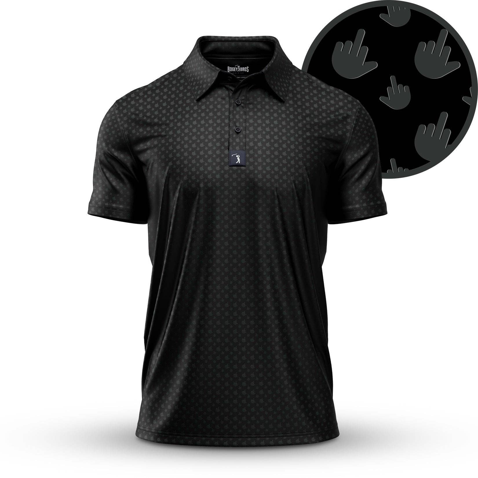 Men's Birdie Finger - Raven - Polo
