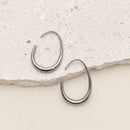 18K STAINLESS STEEL HOOPS