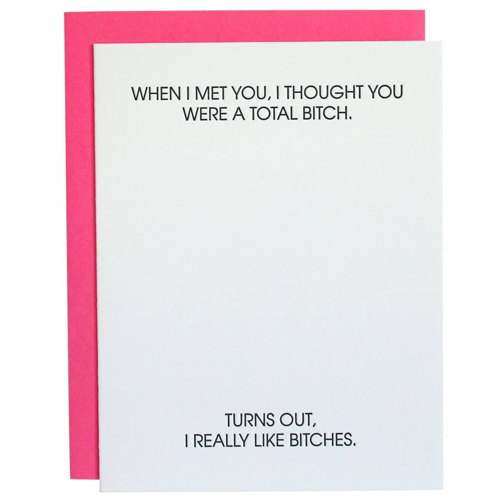 Cards - "I Thought You Were a Total Bitch"