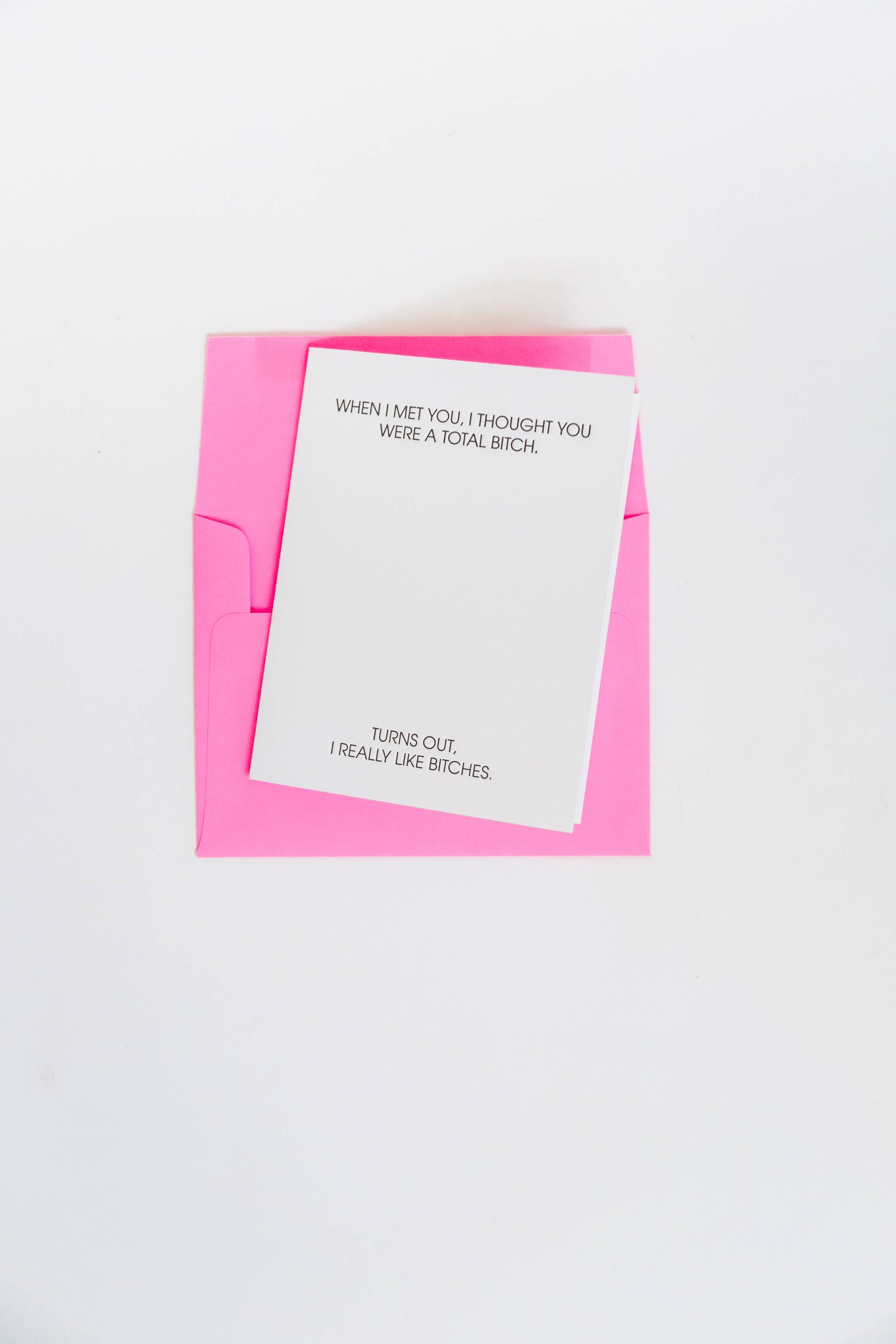 Cards - "I Thought You Were a Total Bitch"