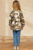 Load image into Gallery viewer, Kids Oversized Camouflage Utility Jacket
