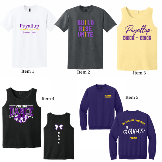 26-27 PHS Dance Apparel Package