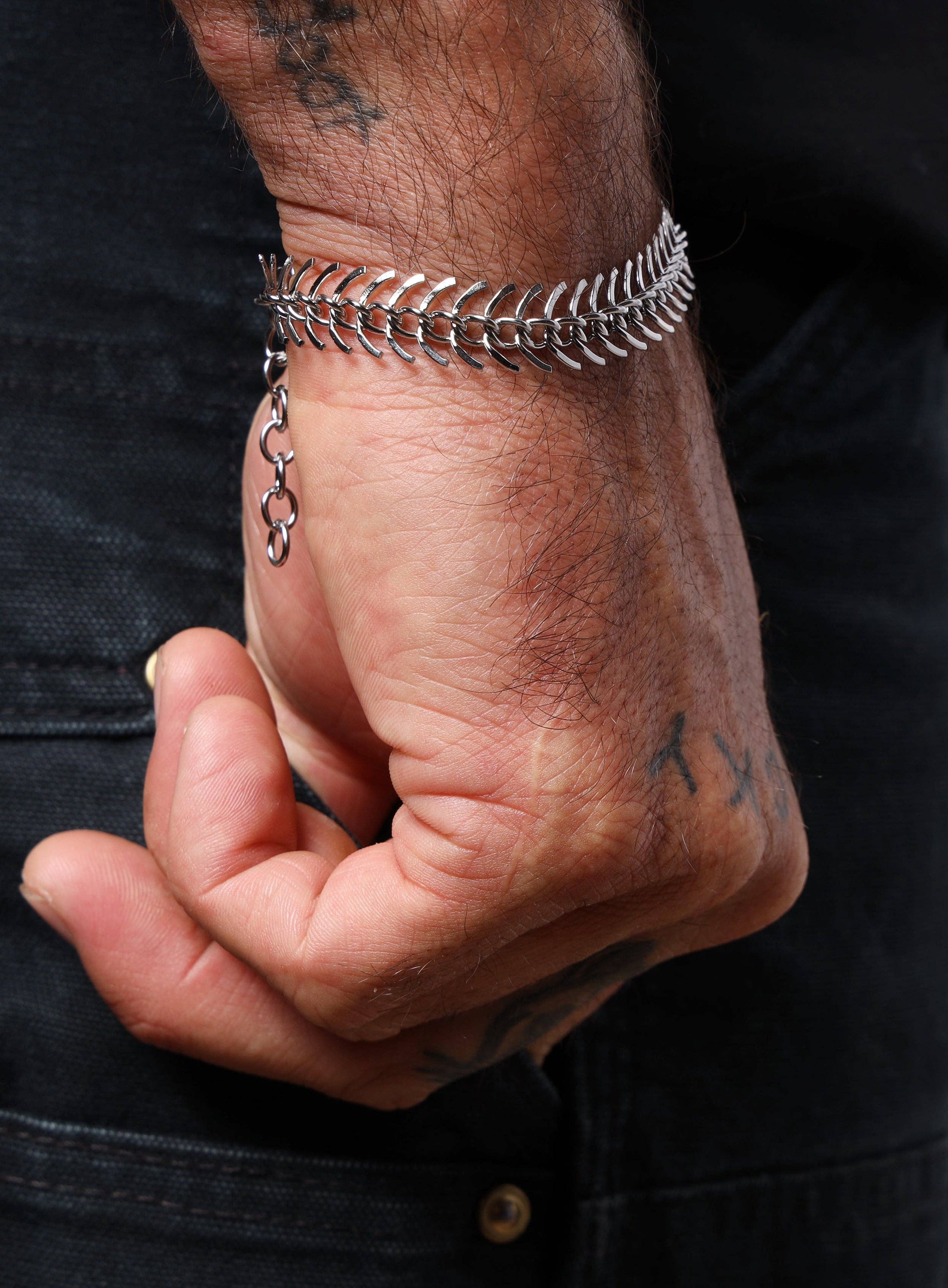 WP SS Spine Chain Bracelet