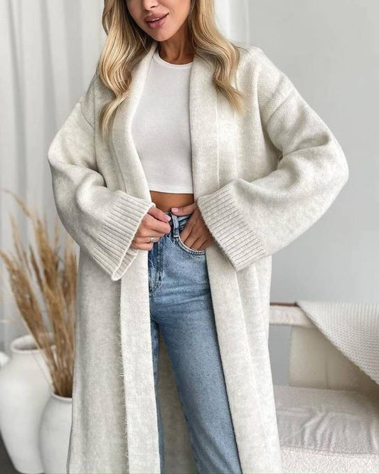 Open Front Long Cardigan