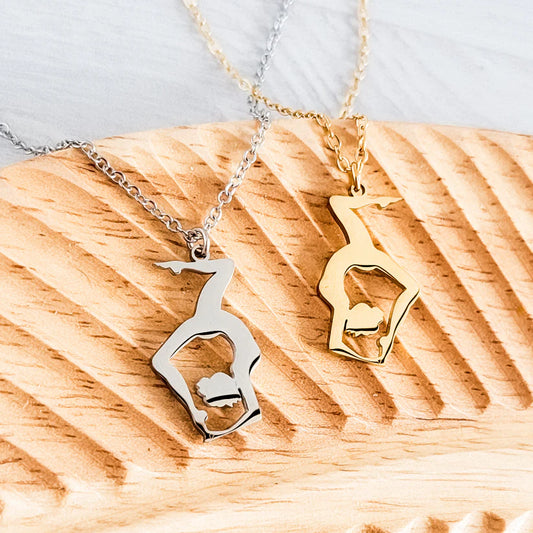 Gymnast Pendant Necklace